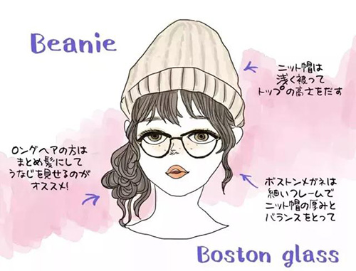 接地氣的小仙女一定要看看！冬天佩戴上帽子和眼鏡